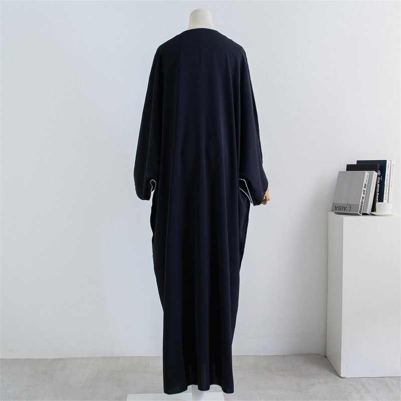 Women Muslim Cardigan Abaya Maxi Dress Open Robes Dubai Loose Kimono Islamic