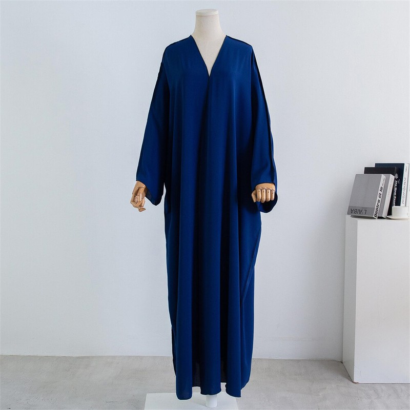 Women Muslim Cardigan Abaya Maxi Dress Open Robes Dubai Loose Kimono Islamic