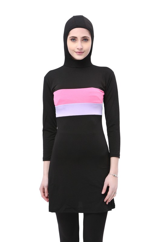 Women Muslim Swimwear Full Cover Swimsuit Islamic Modest Beachwear Swim Burkini