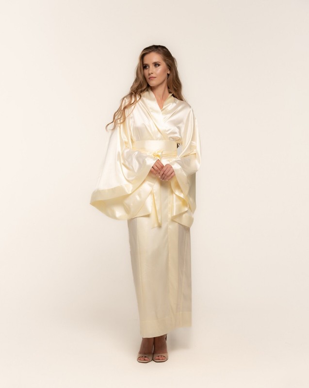 Women Robes V Neck Long Sleeves Lace Up Sleepwear Gown Bathrobe Dresses