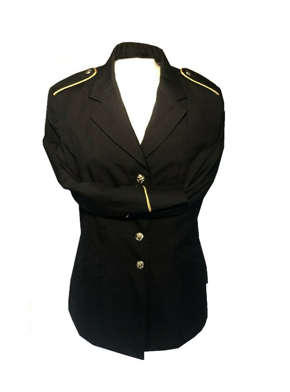 WOMEN'S 10WP US ARMY MILITARY SERVICE DRESS BLUE BLUES ASU UNIFORM COAT JACKET