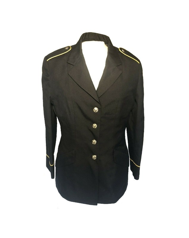 WOMEN'S 10WP US ARMY MILITARY SERVICE DRESS BLUE BLUES ASU UNIFORM COAT JACKET
