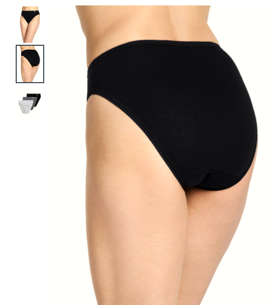 Women's 3-Pack Jockey French Cut (GRAY ASST) Cotton Comfort Underwear