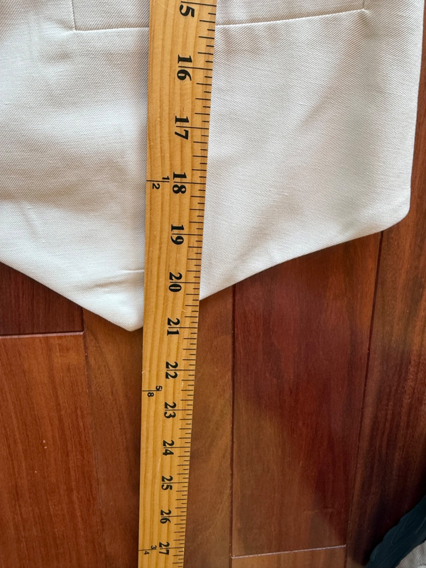 Women’s A New Day Tailored Layering Button Down Vest Cream Size MEDIUM