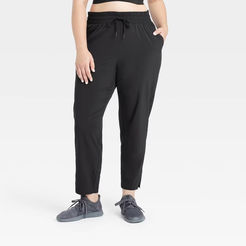Women's Active Light High-Rise Taper Pants - All In Motion Black S: