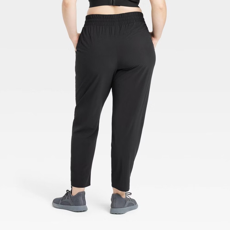 Women's Active Light High-Rise Taper Pants - All In Motion Black S:
