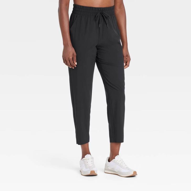 Women's Active Light High-Rise Taper Pants - All In Motion Black S:
