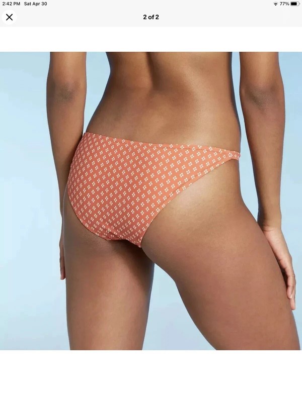 Women's Bikini Bottom - Kona Sol Rust Floral Size Small