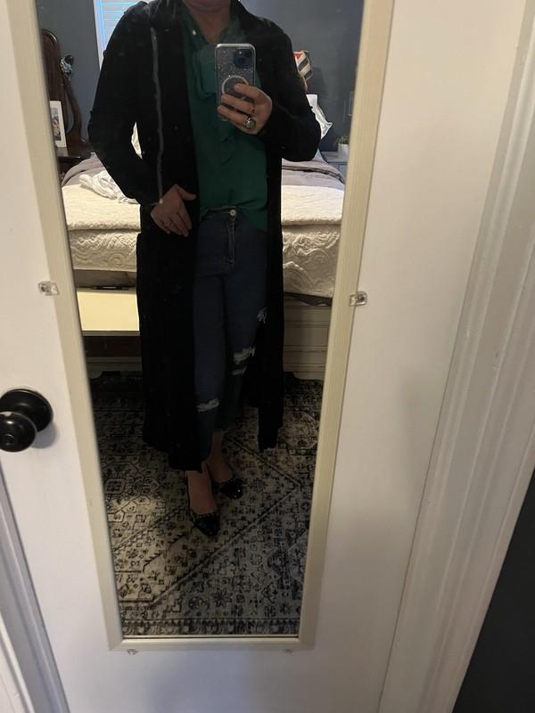 Women’s Black Cotton Coat