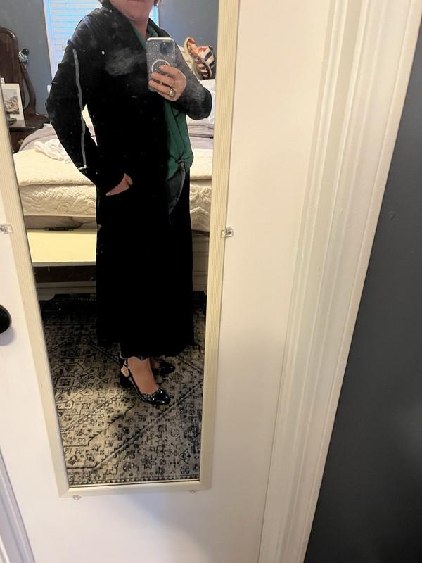 Women’s Black Cotton Coat