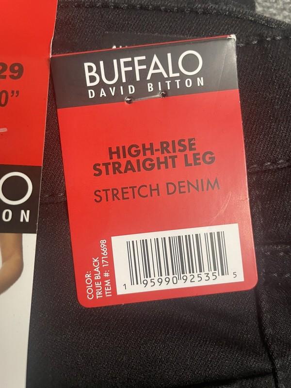 Women's Buffalo High-Rise Straight Leg Stretch Denim Jeans
