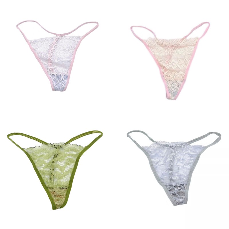 Women's Chuns Fashion Sexy Sheer Lace G String Thong Panties One Size