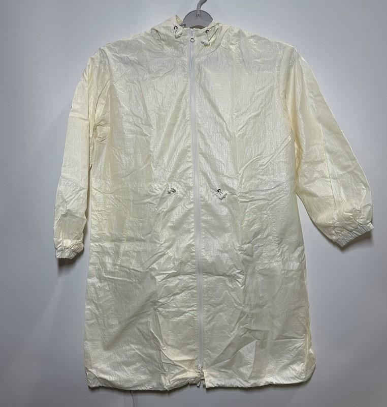 Women's Cinched Waist Hooded Jacket - Future Collective Ivory M