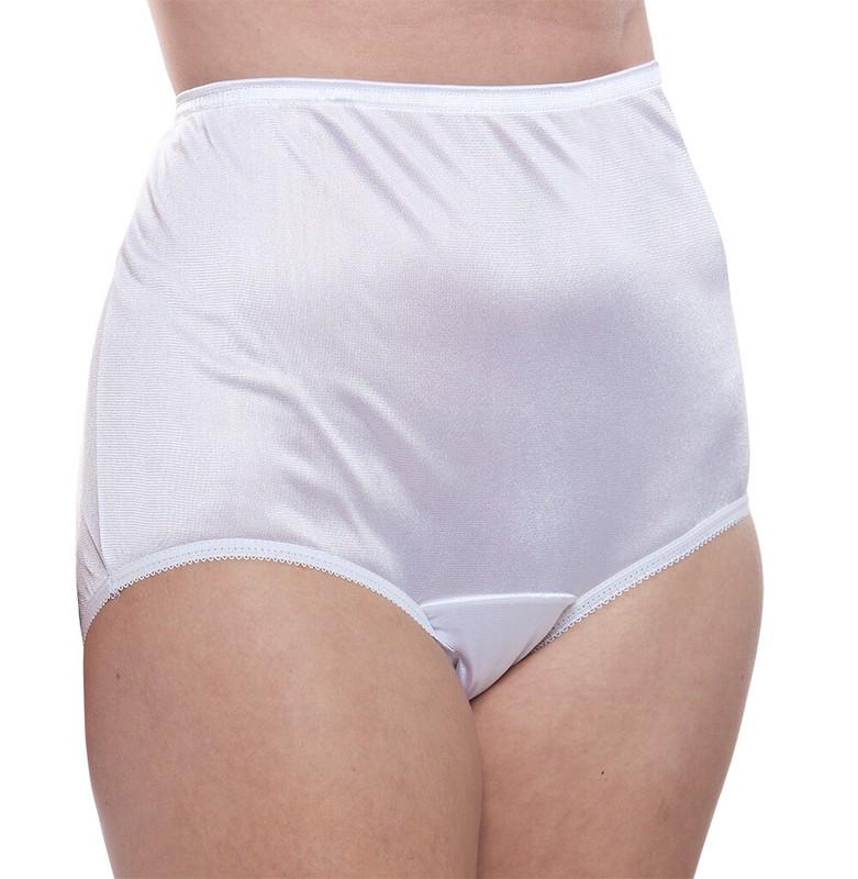Women's Classic Nylon Brief Panty (Stye 331) 4 Pack By Teri Lingerie