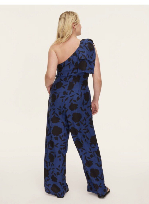 Women's Classic Rose Jumpsuit - Kate Spade New York Navy/Black NEW