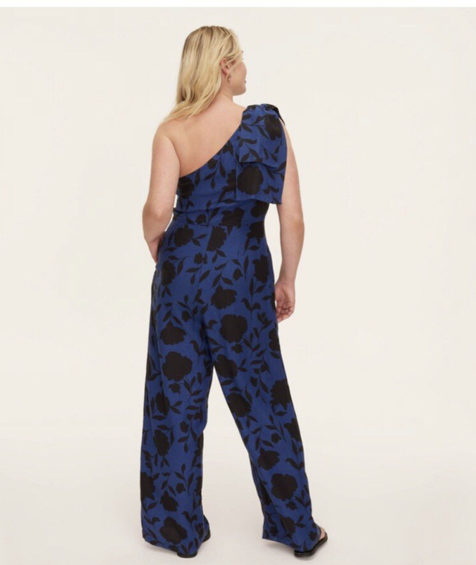 Women's Classic Rose Jumpsuit - Kate Spade New York Navy/Black NEW