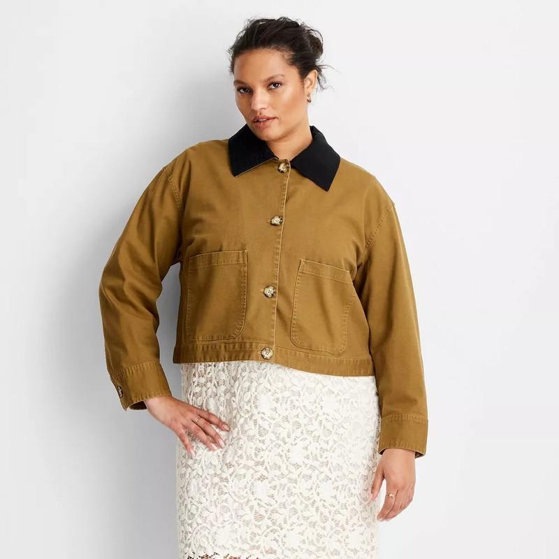 Women's Cropped Chore Jacket - Future Collective