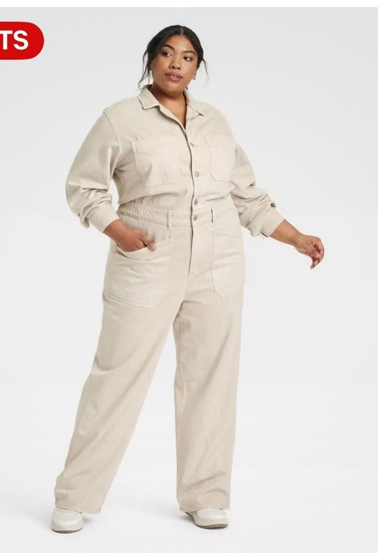 Women's Denim Baggy Jumpsuit - Universal Thread Size 12