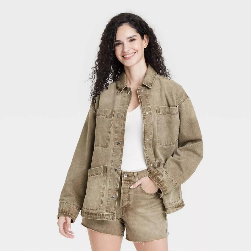 Women's Denim Chore Coat - Universal Thread