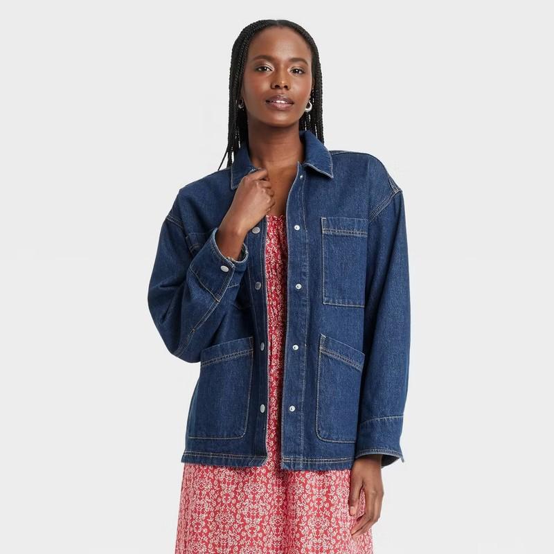 Women's Denim Chore Coat - Universal Thread