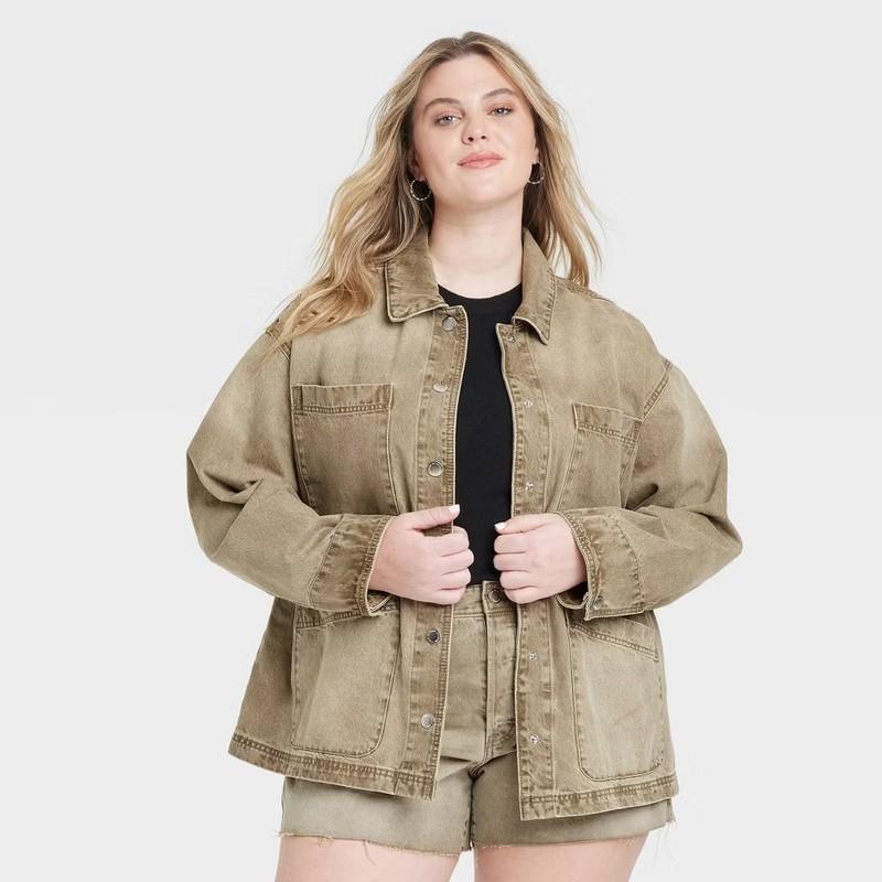 Women's Denim Chore Coat - Universal Thread
