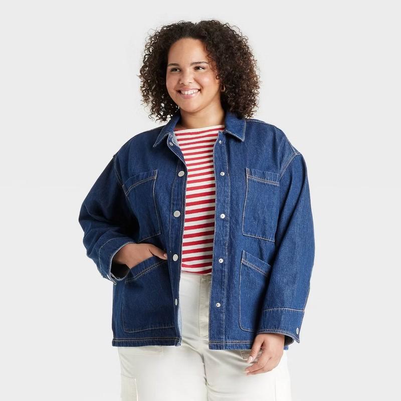 Women's Denim Chore Coat - Universal Thread
