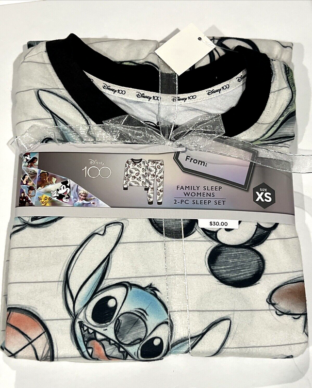 Women's Disney 100 Character Mash Up 2pc Matching Family Pajama Set XS-XXL