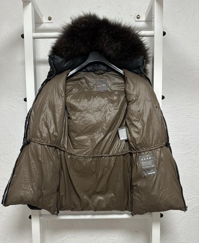 Women’s Duvetica Down Jacket L Size 40 Full Zip With Fur