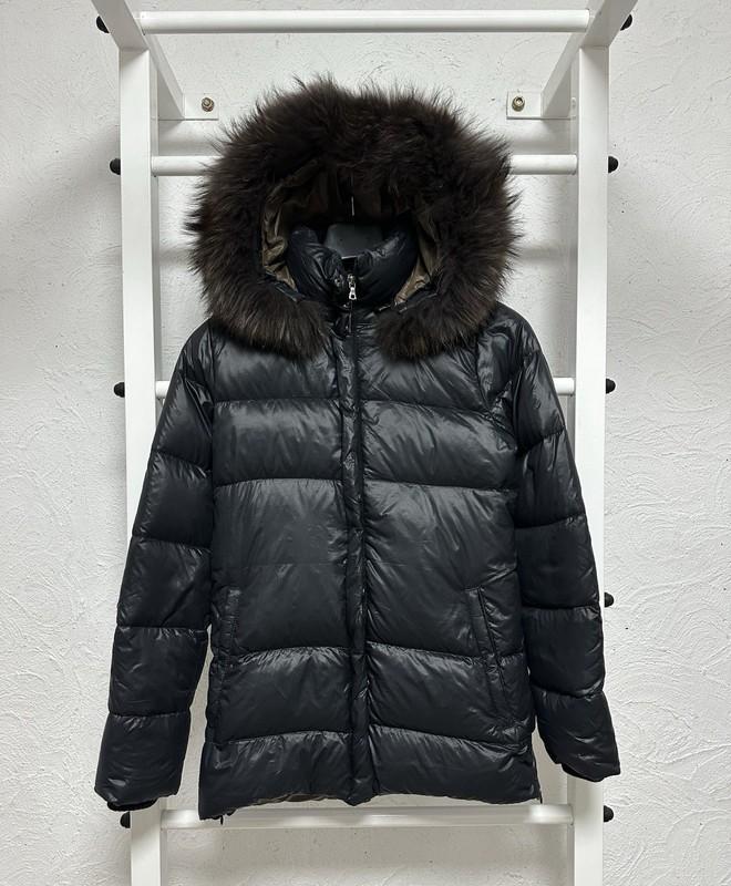 Women’s Duvetica Down Jacket L Size 40 Full Zip with Fur