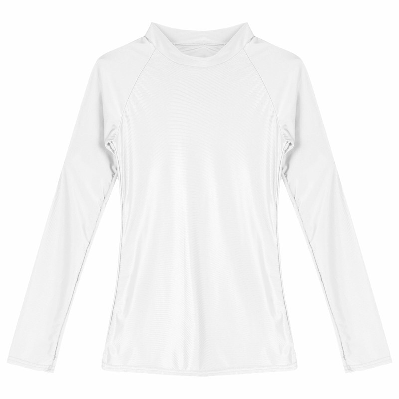Women's Glossy Long Sleeve T-Shirt Seamless Yoga Shirts Compression Workout Tops