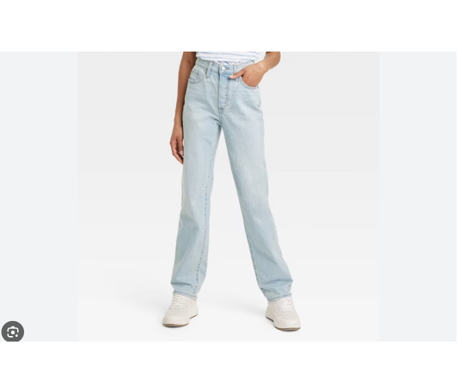 Women's High-Rise 90's Straight Jeans - Universal Thread Light Wash 12