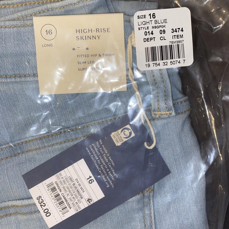 Women’s High-rise Skinny Jeans - Light Blue - Universal Thread - Size 16