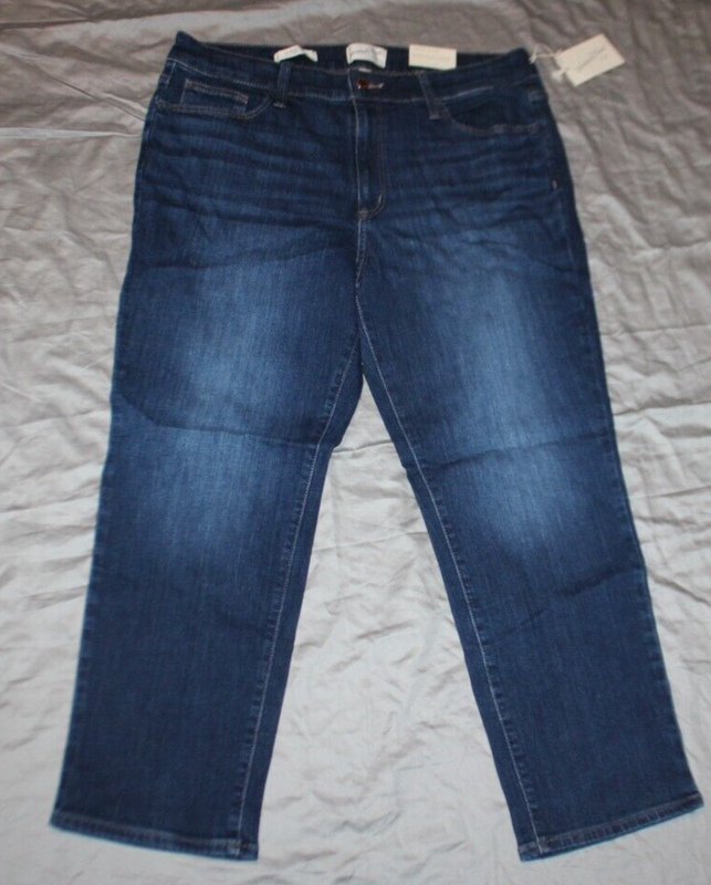 Women's High-Rise Slim Straight Jeans - Universal Thread Size 18 Short