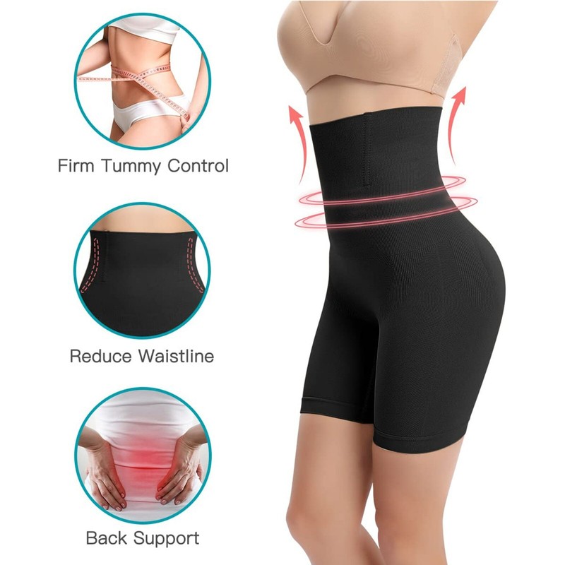 Women's High Waist Shapewear Tummy Control Butt Lift Shorts Thigh Slimmer Fajas