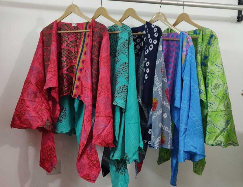 Women's Hippie V Neck Long Bell Sleeve Tie Knot Floral Printed Top Assorted Lot