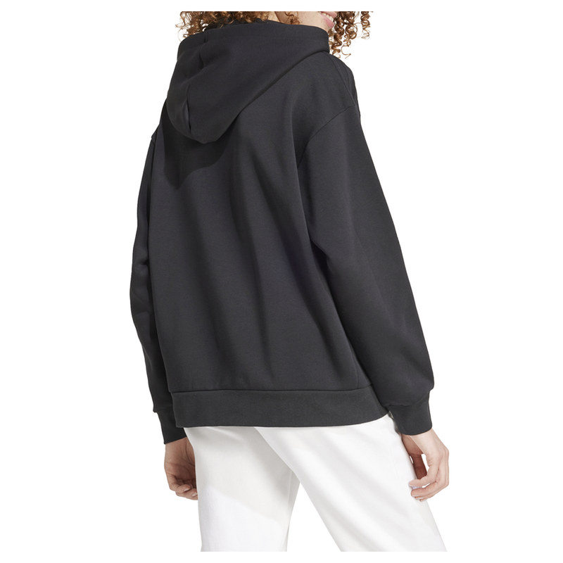 Women’s Large Oversized Adidas Hoodie - Black