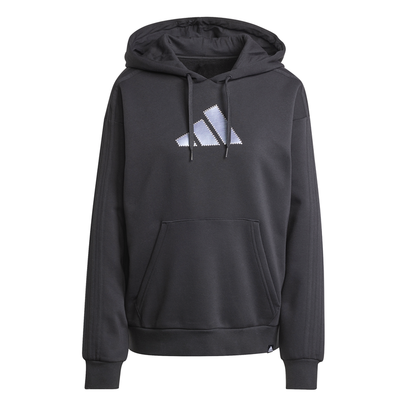 Women’s Large Oversized Adidas Hoodie - Black