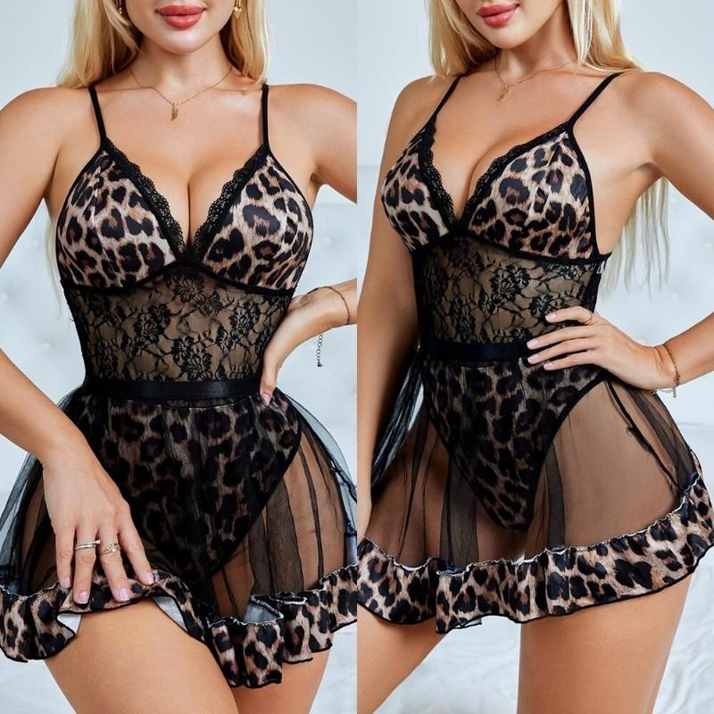 Women's Lingerie Dress Nightgown Sexy Lace Sleepwear Chemise Babydoll Sleepshirt