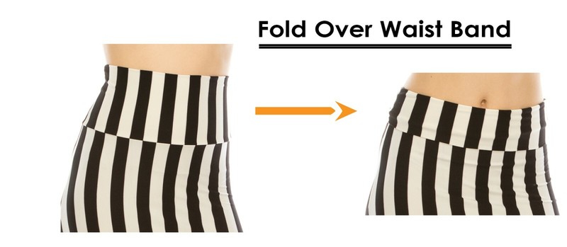 Women's Long Maxi Skirt – Casual Fold Over Elastic Waistband_Soft_Flared Skirt