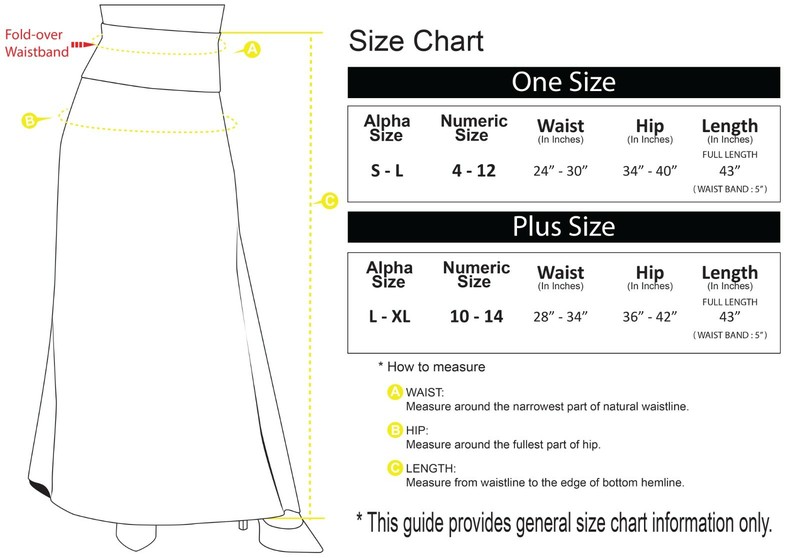 Women's Long Maxi Skirt – Casual Fold Over Elastic Waistband_Soft_Flared Skirt