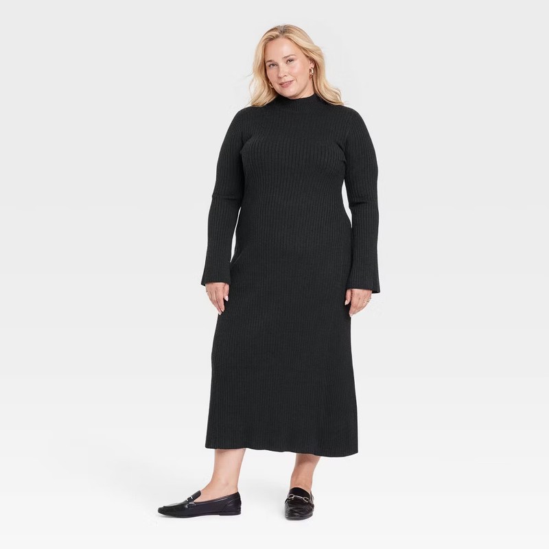 Women's Long Sleeve Maxi Sweater Dress - A New Day
