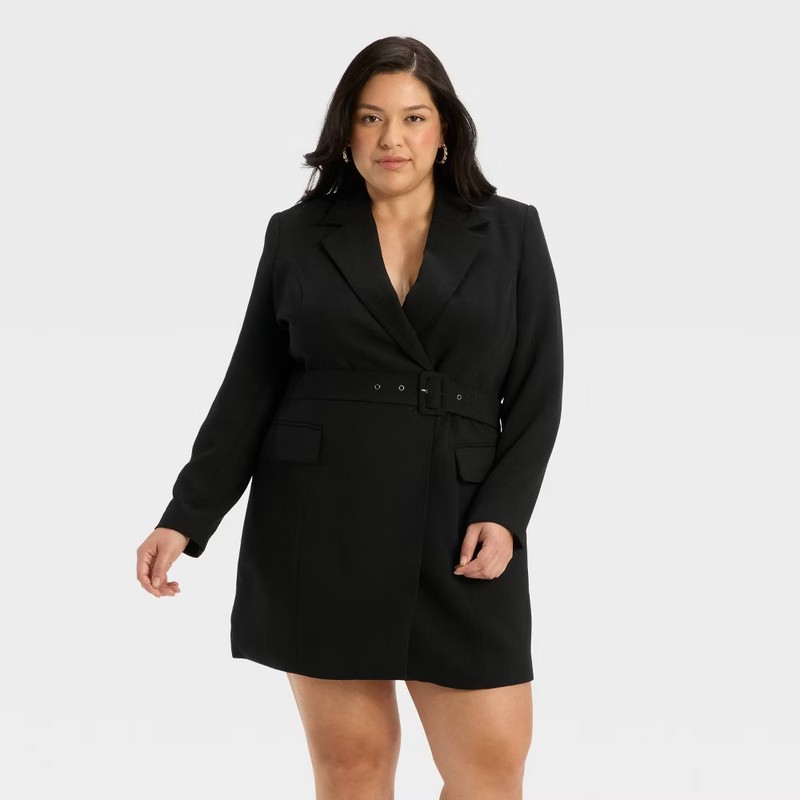 Women's Long Sleeve Mini Blazer Dress - A New Day