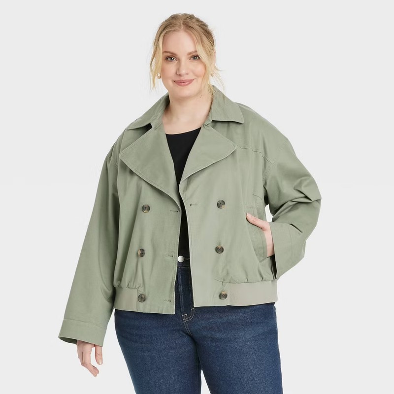 Women's Long Sleeve Trench Coat - Universal Thread