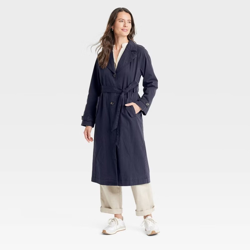 Women's Long Sleeve Trench Coat - Universal Thread