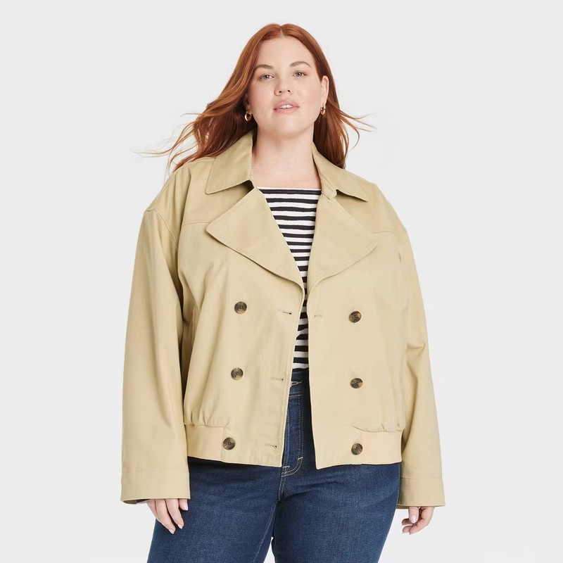 Women's Long Sleeve Trench Coat - Universal Thread