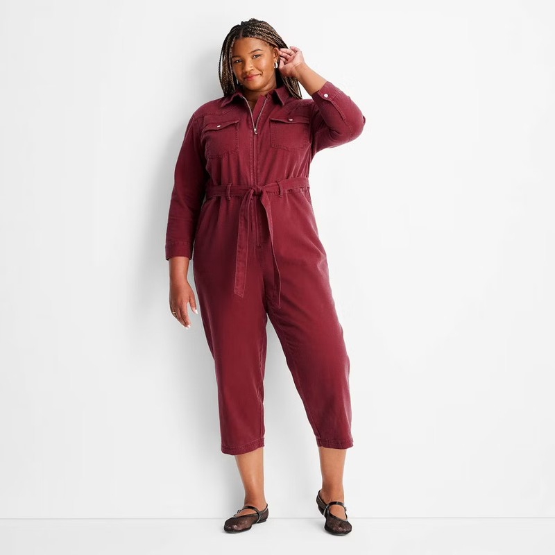 Women's Long Sleeve Zipper Jumpsuit - Future Collective