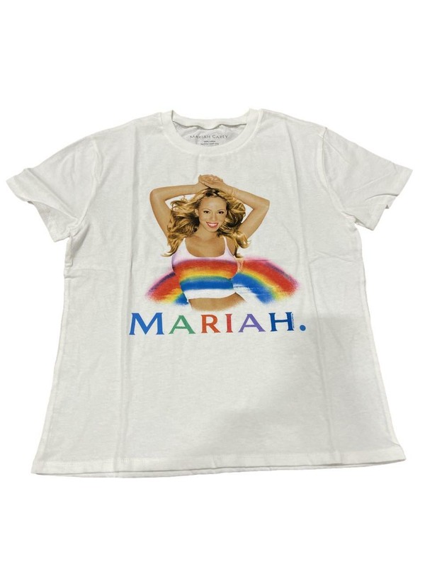 Women's Mariah Carey Short Sleeve Graphic T-Shirt - White M