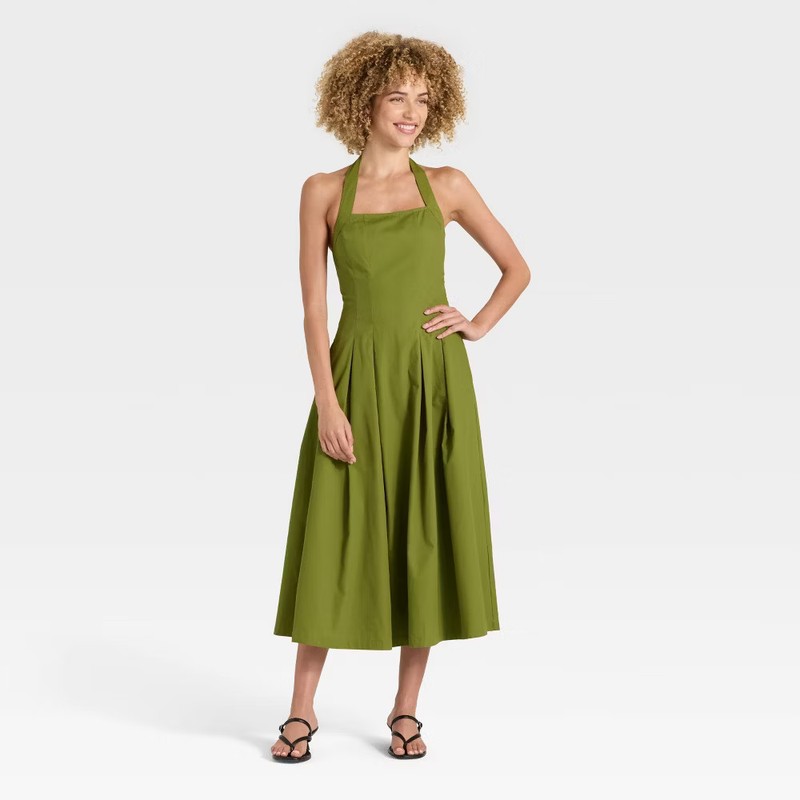 Women's Midi Halter Dress - A New Day