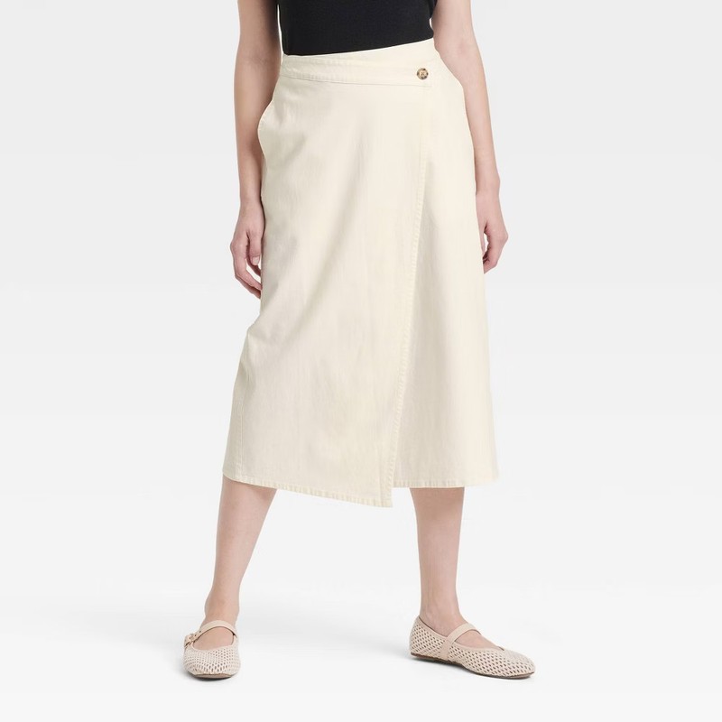 Women's Midi Wrap Skirt - Universal Thread