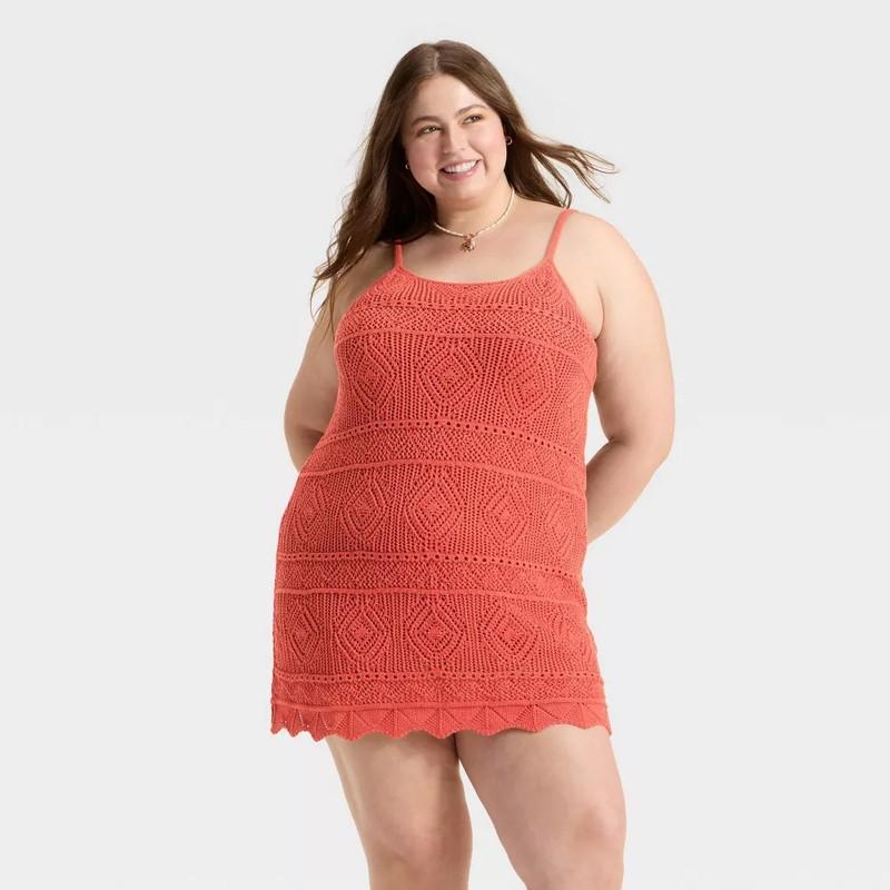 Women's Mini Crochet Shift Dress - A New Day